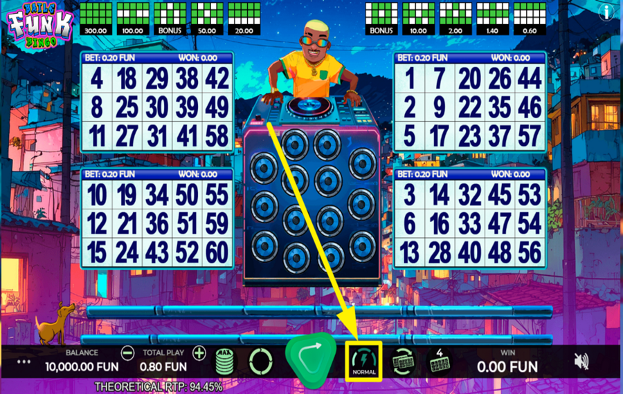Baile Funk Bingo CAMBIA LA VELOCITÀ.