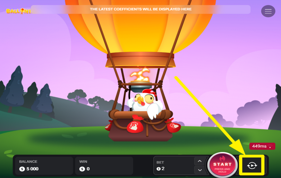 BalloniX ACTIVAR JUEGO AUTOMÁTICO.