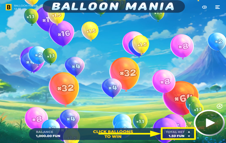 Balloon Mania ELIGE TU APUESTA.