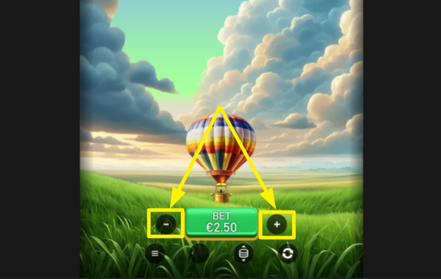 Balloon Odyssey Crash AJUSTEZ LE MONTANT DE LA MISE.