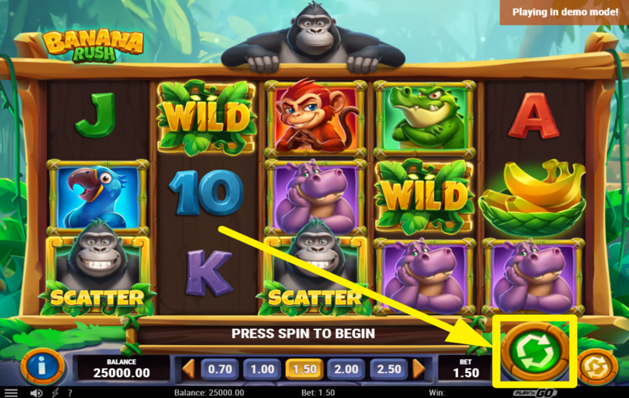 Banana Rush Крутись ради успеха!