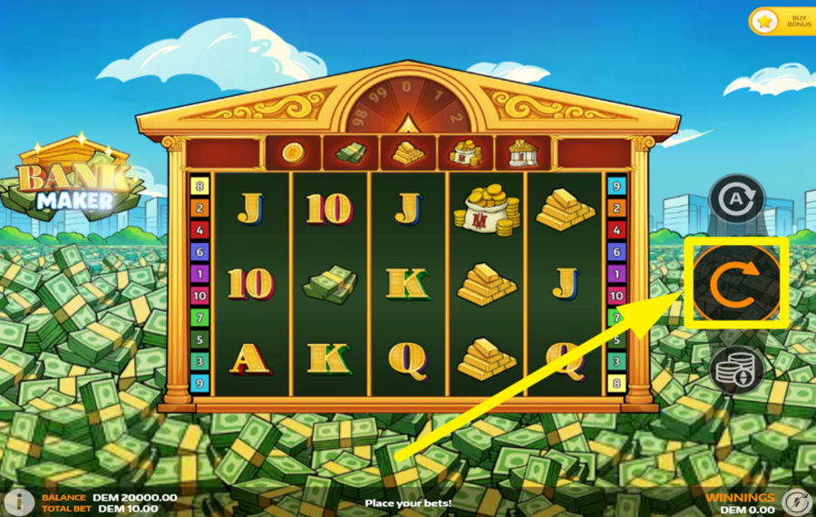 Bank Maker GIRA LOS CARRETES.