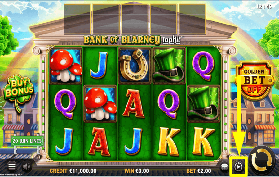 Bank of Blarney PENSEZ À ACTIVER LA LECTURE AUTOMATIQUE.