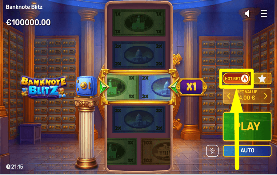 Banknote Blitz SAISISSEZ VOTRE CHANCE.