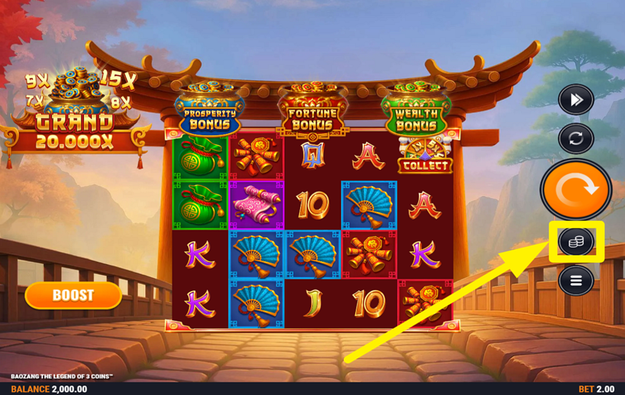 Baozang the Legend of 3 Coins ASSIGN A STAKE VALUE.