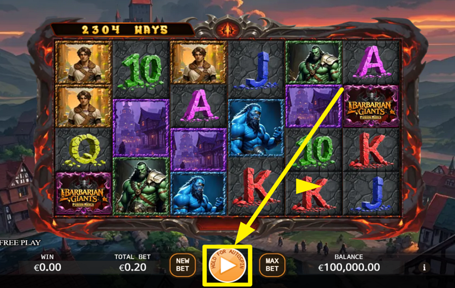 Barbarian Giants Fusion Reels JUEGA EL JUEGO.