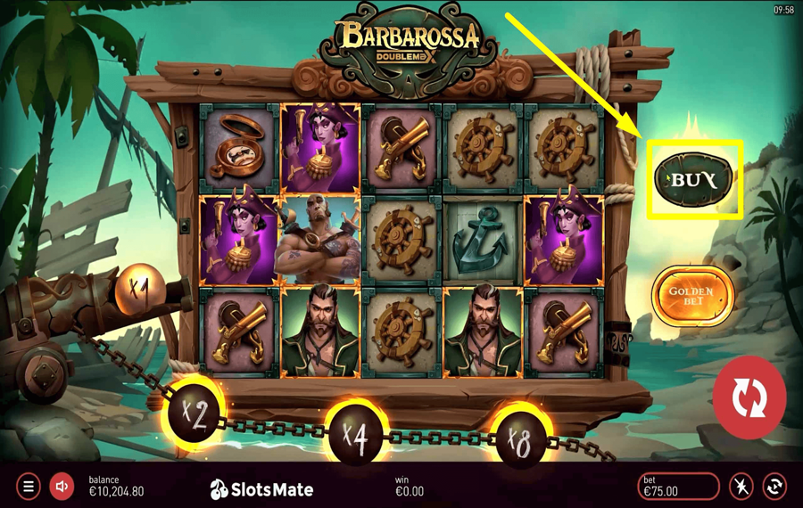 Barbarossa Using the optional “Bonus Buy” feature.