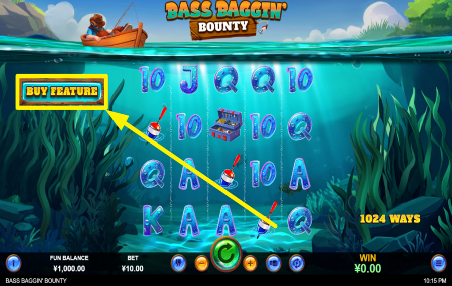 Bass Baggin Bounty UNLOCK BONUS FEATURES.