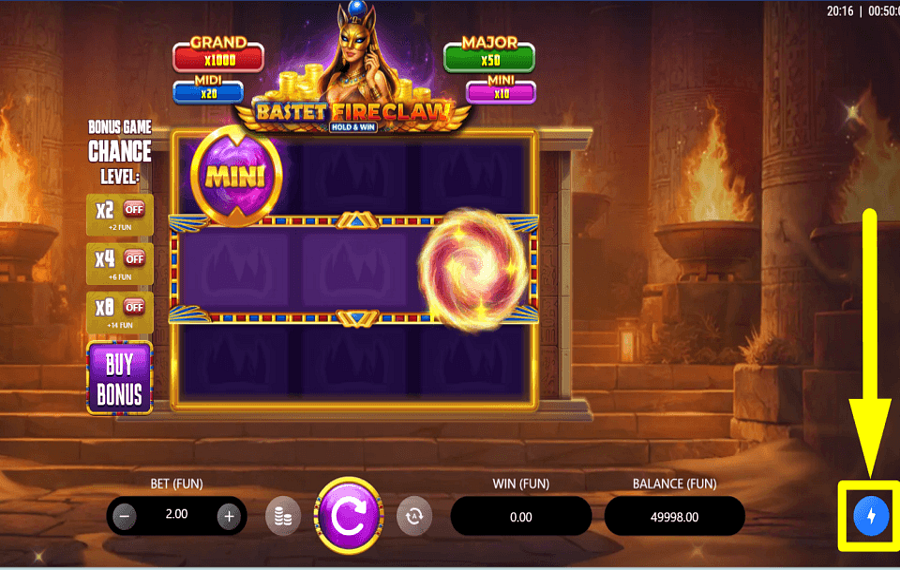 Bastet FireClaw Hold and Win CONTRÔLEZ LE RYTHME.