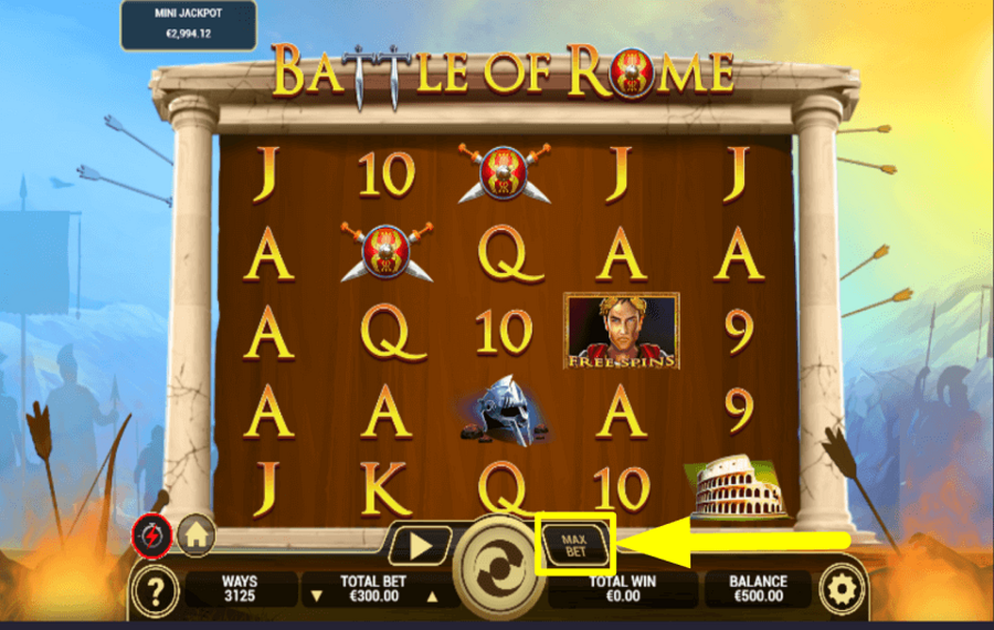 Battle of Rome STAKE THE HIGHEST AMOUNT.