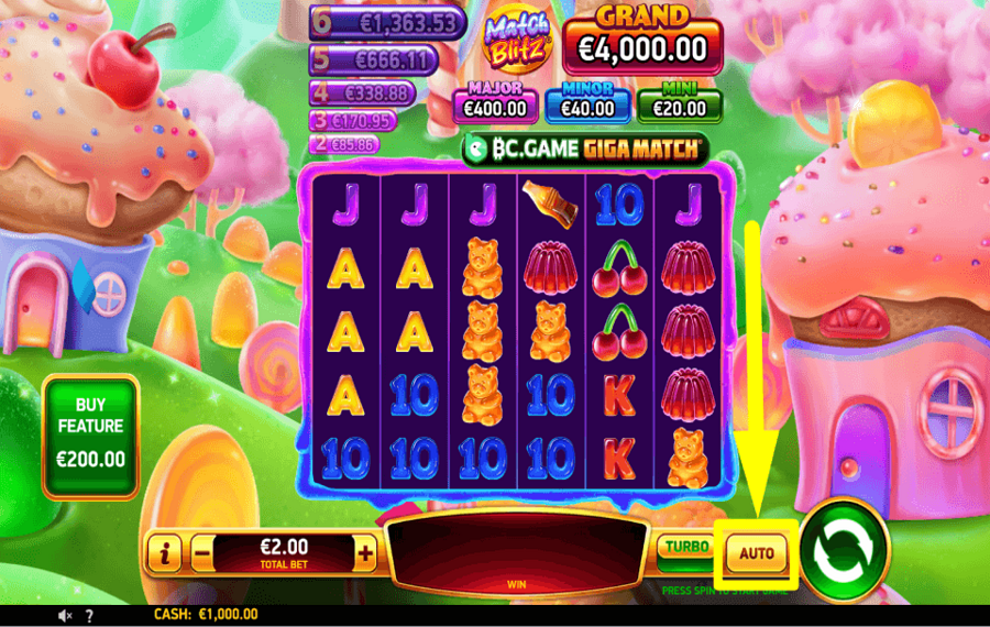 BC Game Giga Match AUTOPLAY AKTIVIEREN.