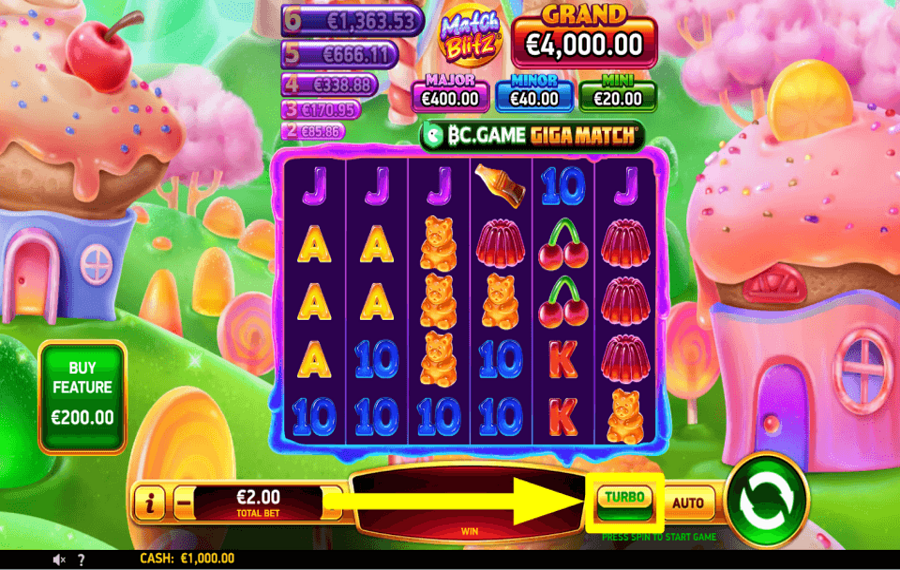 BC Game Giga Match BESCHLEUNIGEN SIE DAS SPIEL.