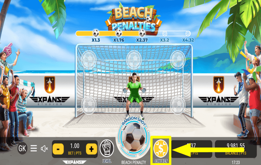 Beach Penalties Holen Sie sich den Sieg.