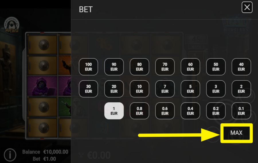 Beastly Burglars ЦЕЛЕВИЗИРУЙТЕСЬ НА МАКСИМАЛЬНУЮ СТАВКУ.