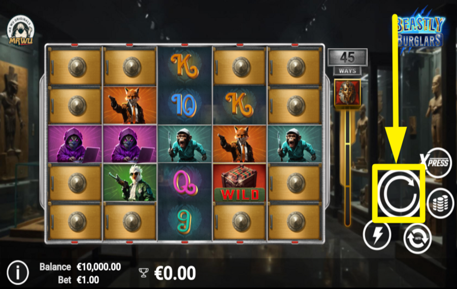 Beastly Burglars ВРАЩАЙТЕ БАРАБАНОВЫ.