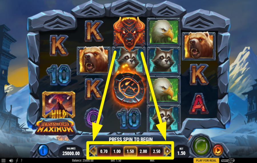 Beasts of Fire Maximum SCEGLI L'IMPORTO DELLA TUA SCOMMESSA.
