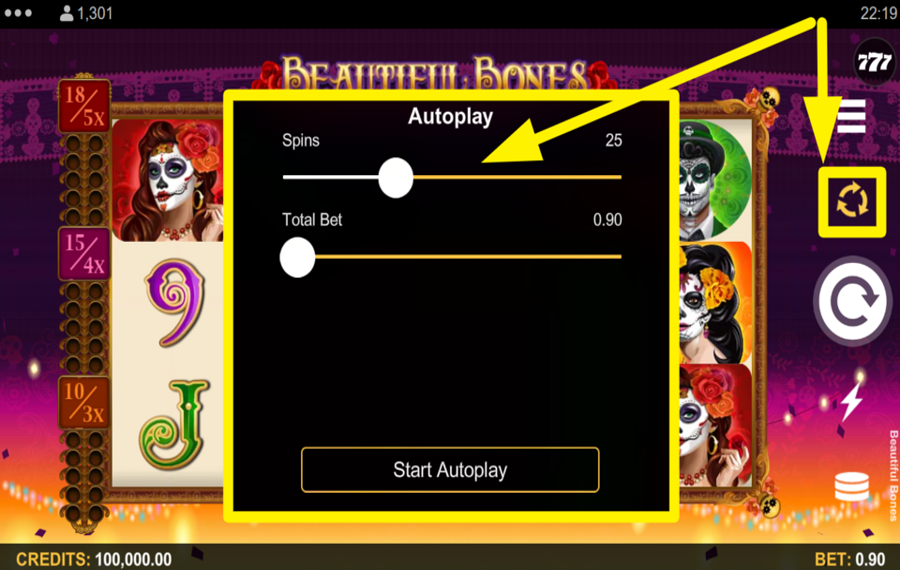 Beautiful Bones EMPLEAR EL GIRO AUTOMÁTICO.