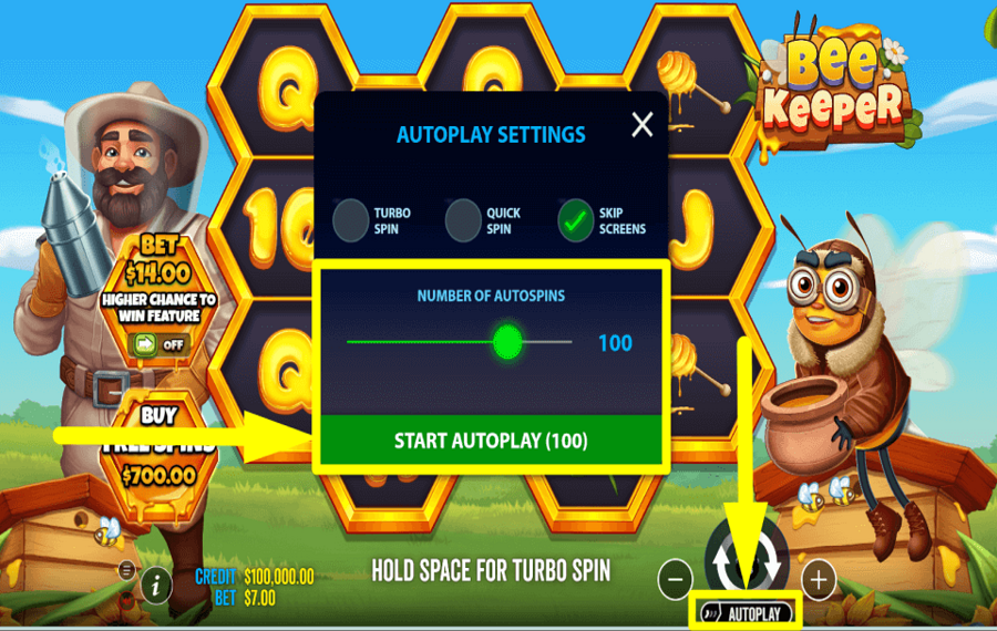 Bee Keeper ATTIVA LA RIPRODUZIONE AUTOMATICA.