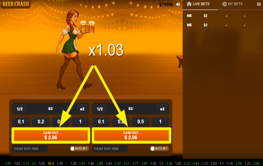 Beer Crash SICHERN SIE IHRE GEWINNE.