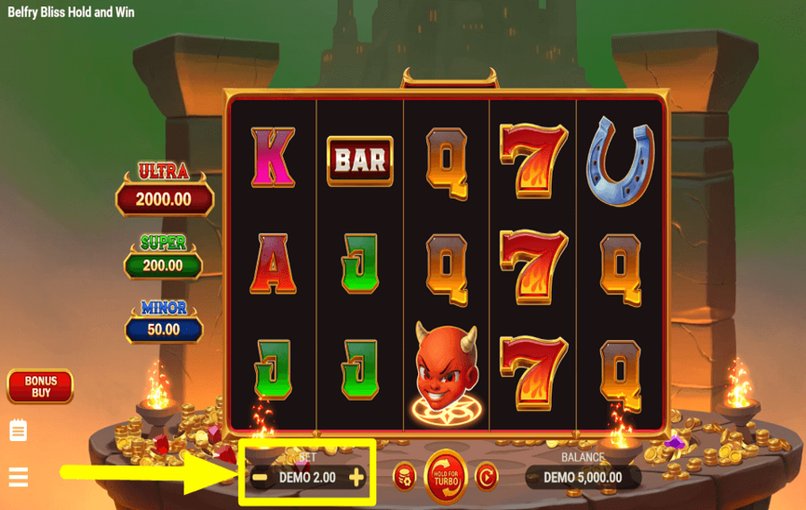 Belfry Bliss Hold and Win FAITES VOTRE PARI.