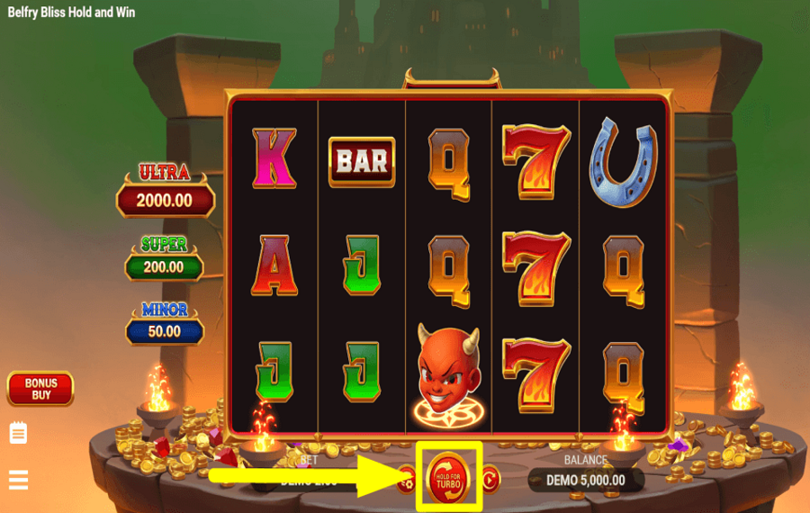 Belfry Bliss Hold and Win COURSEZ LE PRIX.