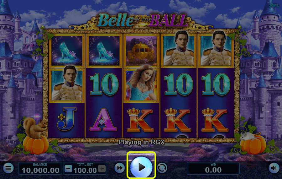 Belle of the Ball Нажмите/нажмите кнопку вращения