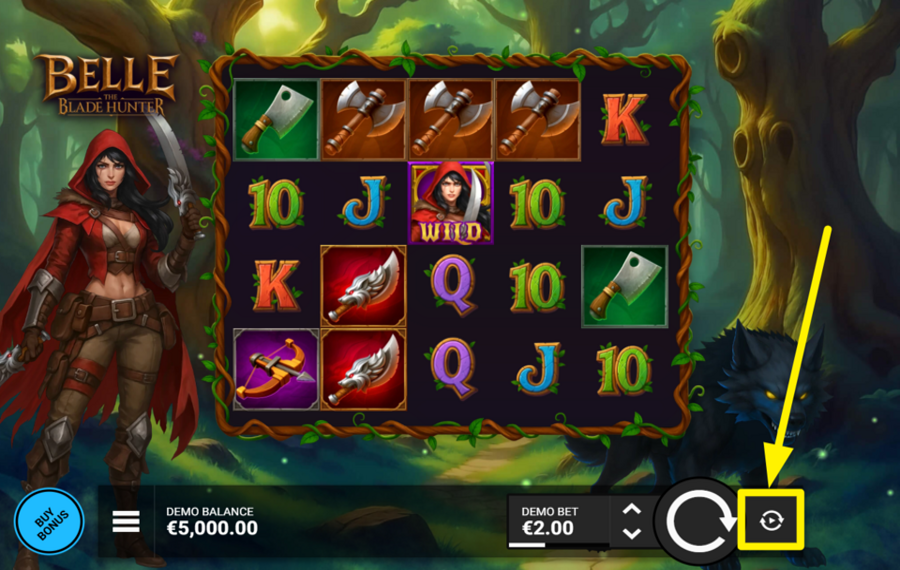 Belle the Blade Hunter DÉCLENCHEUR DE TOURNÉES AUTOMATIQUES.