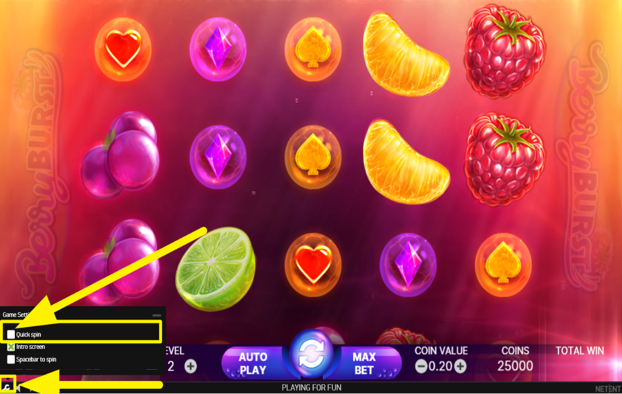 Berryburst ACCÉLÉREZ LE JEU.
