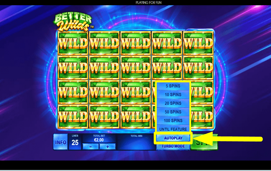 Better Wilds AUTOPLAY AKTIVIEREN.