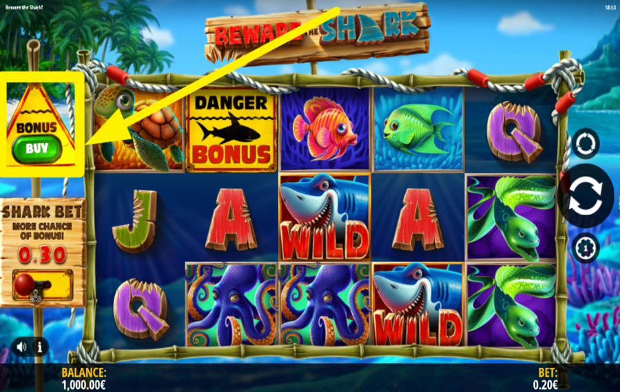 Beware the Shark ACHETEZ UN TOUR BONUS.