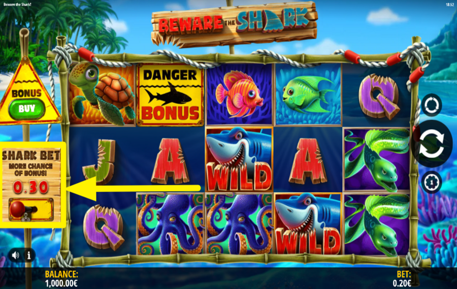 Beware the Shark ACTIVEZ LE PARI SUR LE REQUIN.