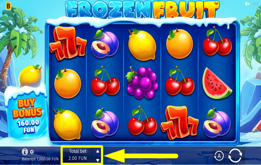 BGaming Frozen Fruit УСТАНОВИТЕ СТАВКУ.