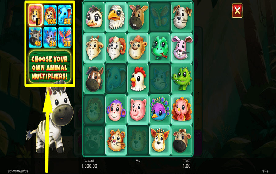 Bichos Magicos DECIDE THE MULTIPLIER.