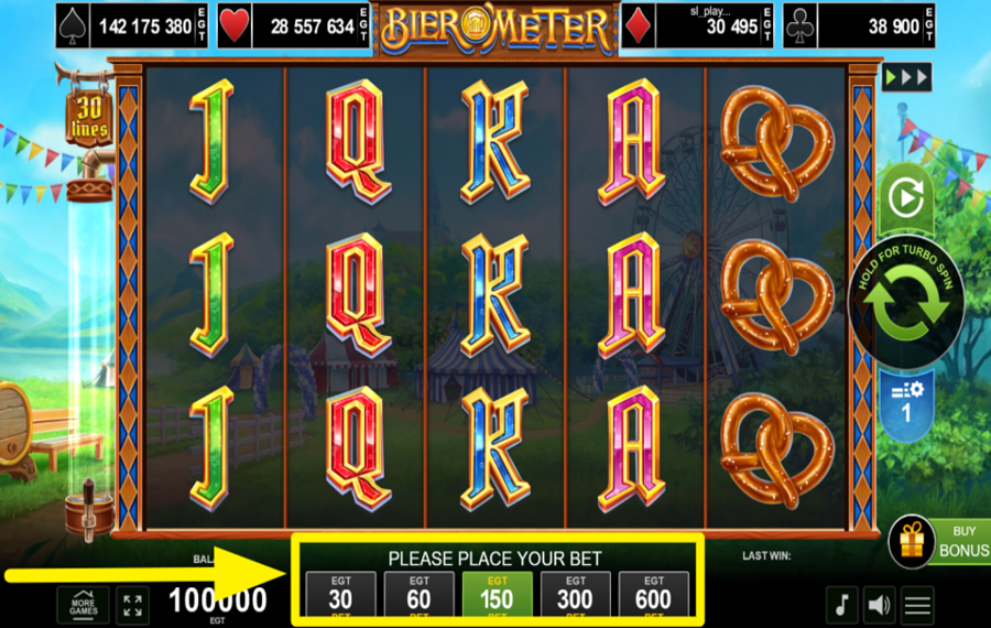 Bier O Meter ADJUST YOUR WAGER.