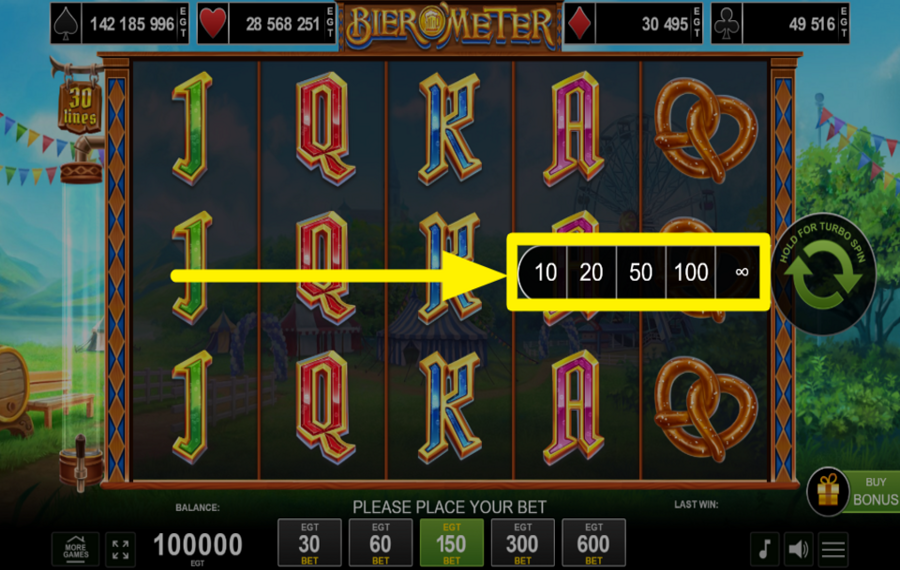 Bier O Meter ACTIVATE AUTOMATIC PLAY.