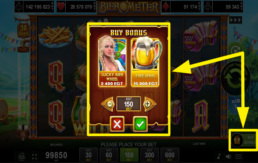 Bier O Meter ACQUIRE A BONUS FEATURE.