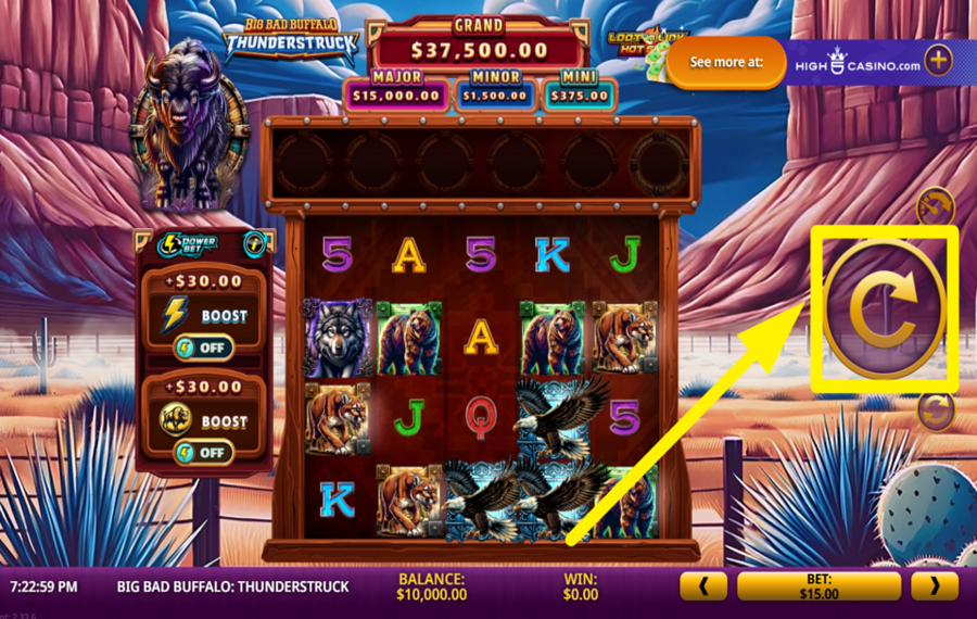 Big Bad Buffalo Thunderstruck ИГРАЙТЕ В ИГРУ.