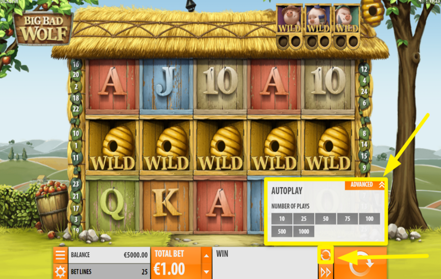 Big Bad Wolf Quickspin ИСПОЛЬЗУЙТЕ АВТОИГРУ.
