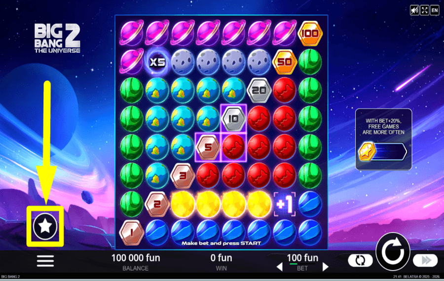 Big Bang 2 The Universe ПОЛУЧИТЕ БОНУСЫ.