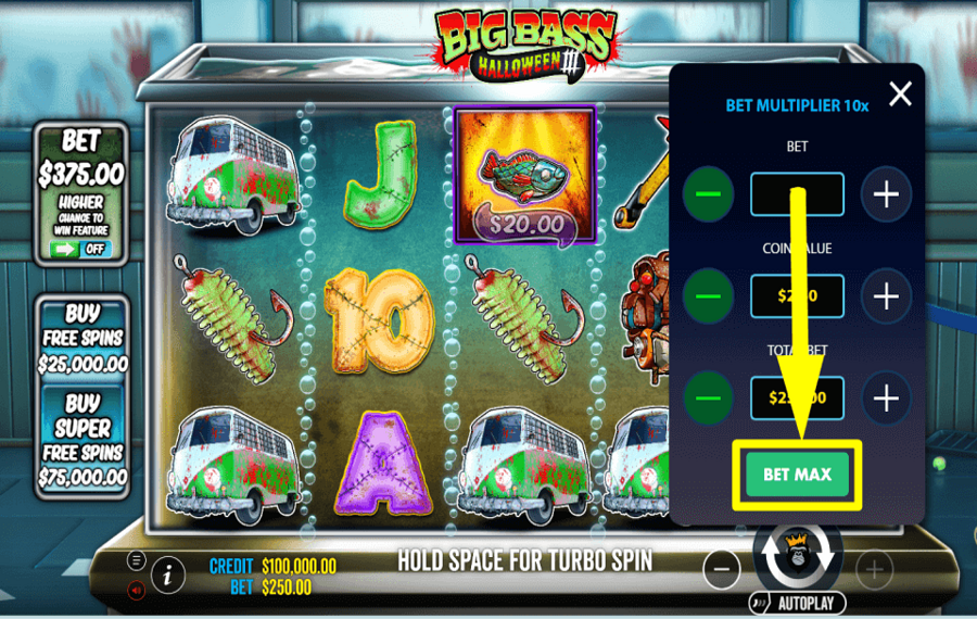 Big Bass Halloween 3 HOHE EINSÄTZE VERWENDEN.