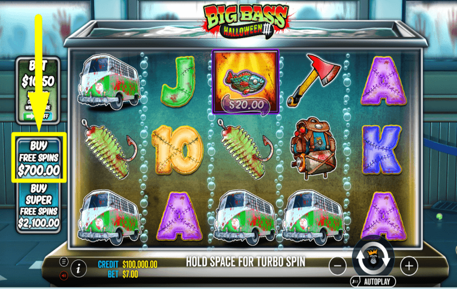 Big Bass Halloween 3 ERHALTE ZUSÄTZLICHE ZÜGE.