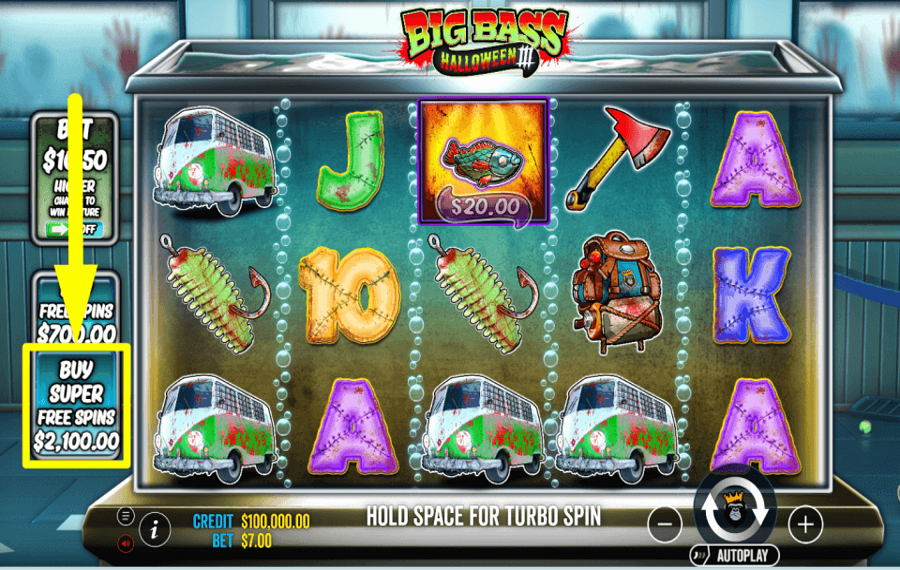 Big Bass Halloween 3 VERSTÄRKE DIE DREHUNGEN.