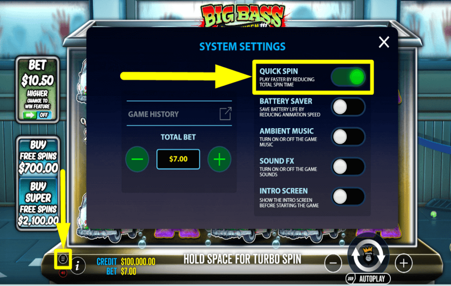 Big Bass Halloween 3 BESCHLEUNIGE DAS SPIEL.