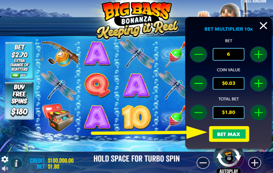 Big Bass Keeping it Reel ÉTABLISSEZ LA LIMITE DE MISE LA PLUS ÉLEVÉE.