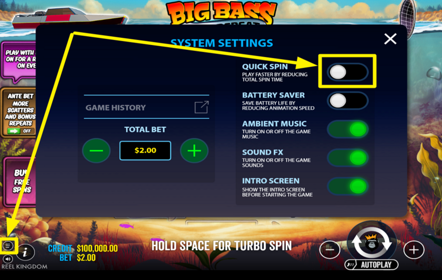 Big Bass Reel Repeat CHANGER LA VITESSE.