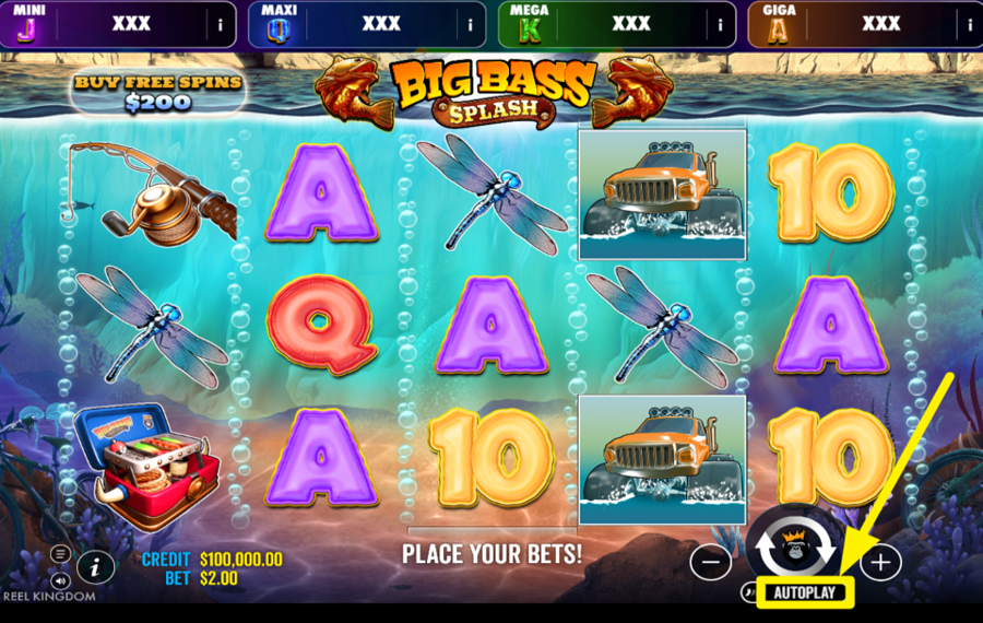 Big Bass Splash Oranje Jackpot DÉMARRER LES TOURS AUTOMATIQUES.