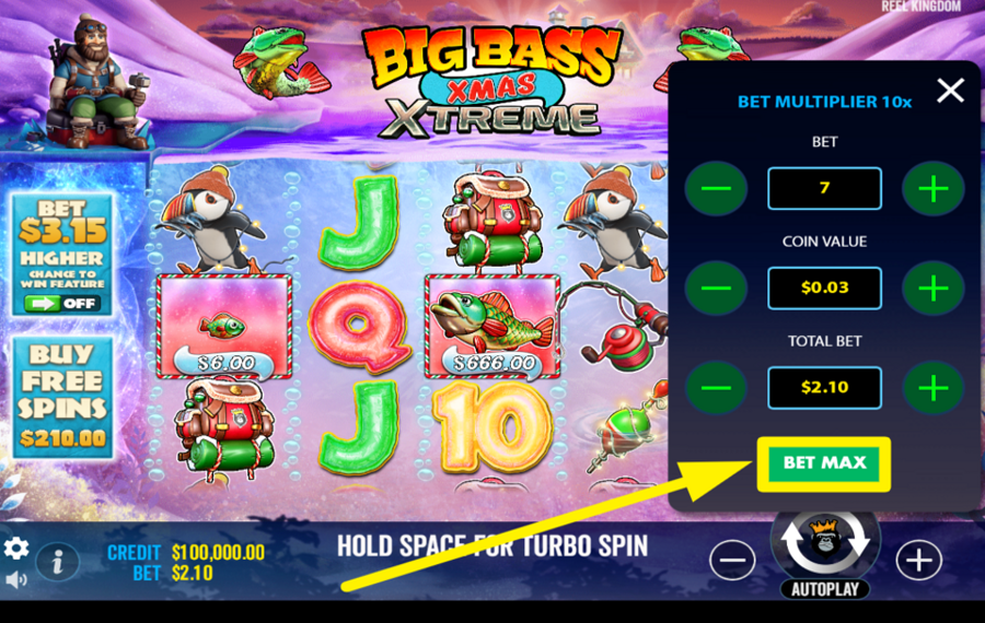 Big Bass Xmas Xtreme AJUSTEZ LA MISE AU MAXIMUM.