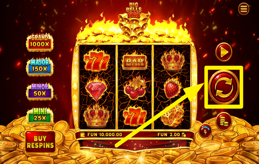 Big Bells Fire Hold and Win 3x3 ¡GIRA PARA EL ÉXITO!