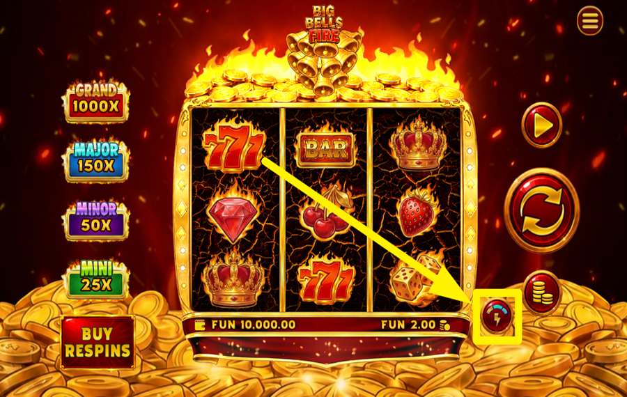 Big Bells Fire Hold and Win 3x3 ACELERA LA ACCIÓN.