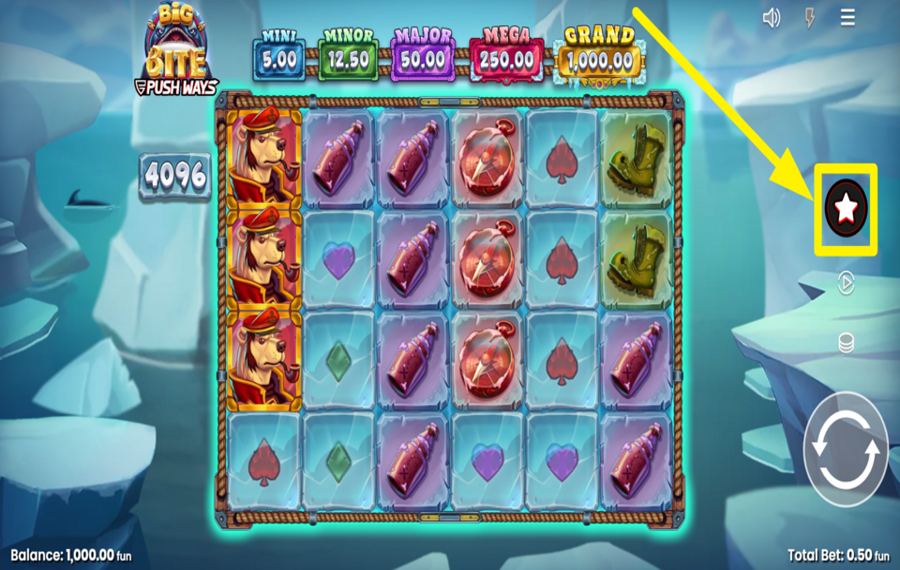 Big Bite Push Ways PRENDI UN BONUS!